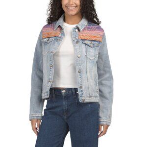 DRIFTWOOD JEANS Medium Wash Trucker X Summer Solstice Jean Jacket